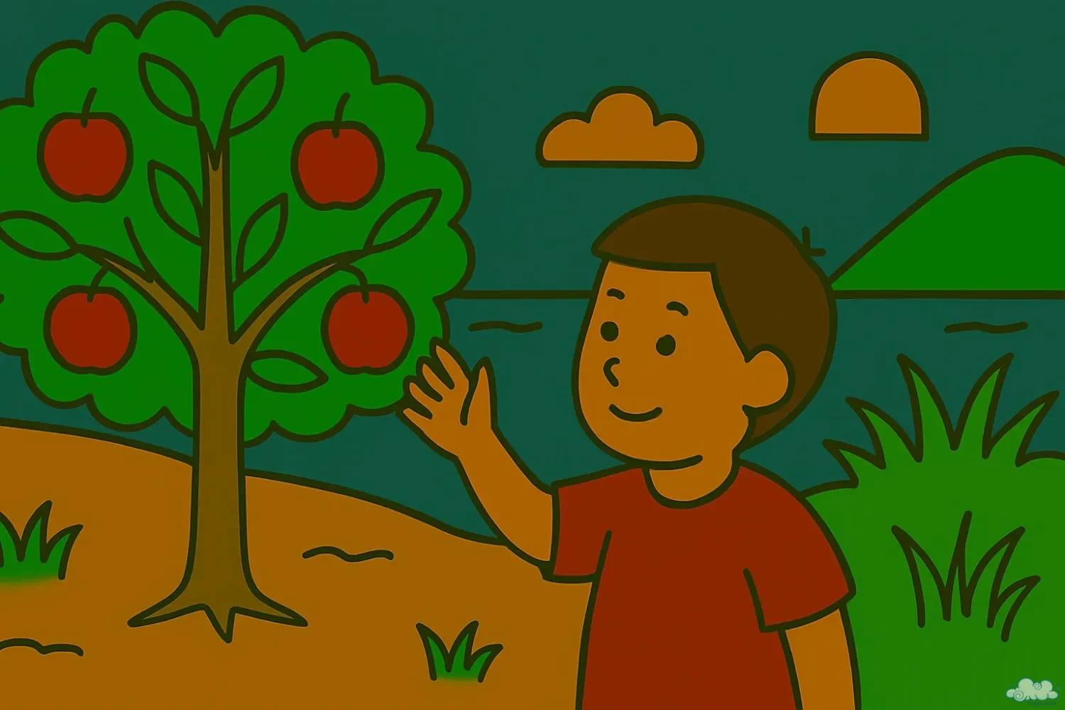 Truyện cổ tích Cậu bé và cây táo