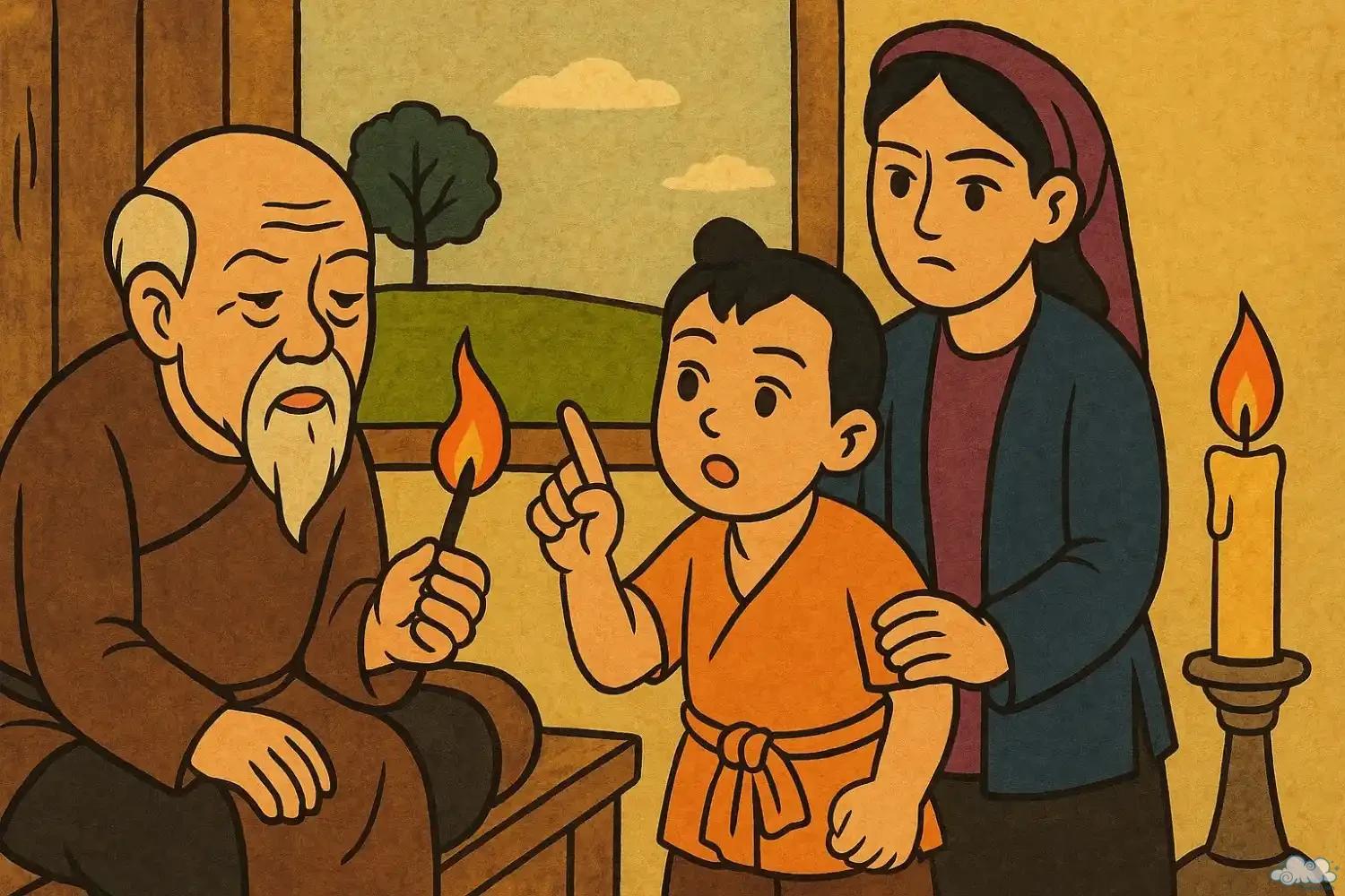 Sợi bấc giúp phát hiện kẻ trộm – Truyện dân gian Việt Nam trí tuệ dân gian